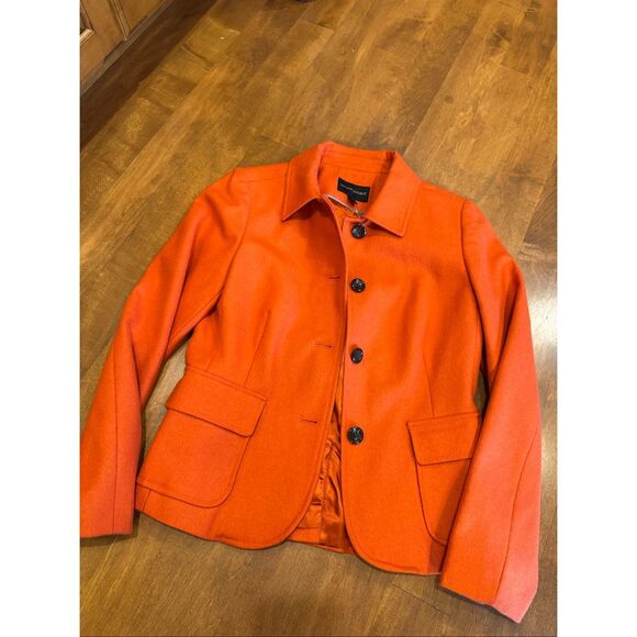 Woman’s Banana Republic wool blend coat size 4 woman’s burned orange - Picture 1 of 7